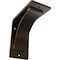 Ekena Millwork Morris Steel Bracket, Antiqued Pale Gold 3"W x 6"D x 6"H BKTM03X06X06MOAPG - alternate 1